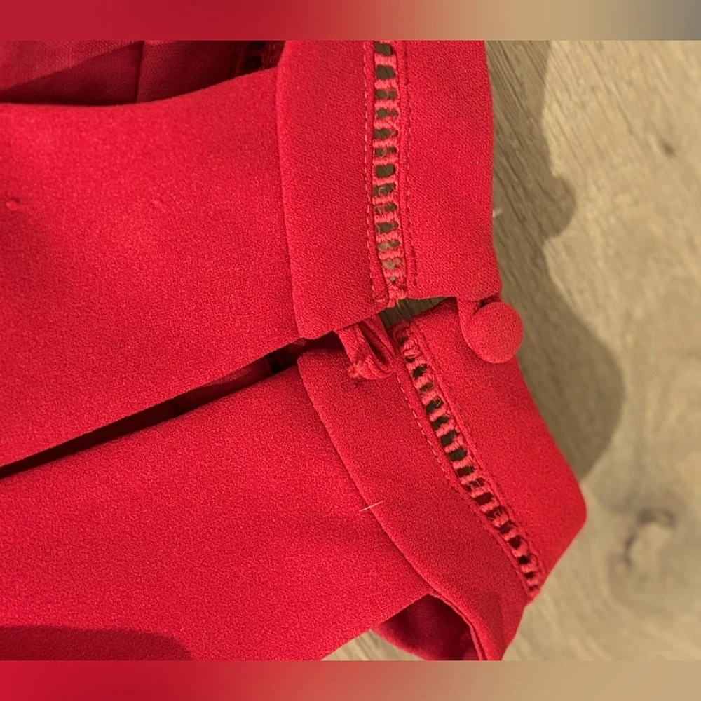 B Darlin Red Fit & Flare Dress - Size 1/2 - Picture 4 of 5